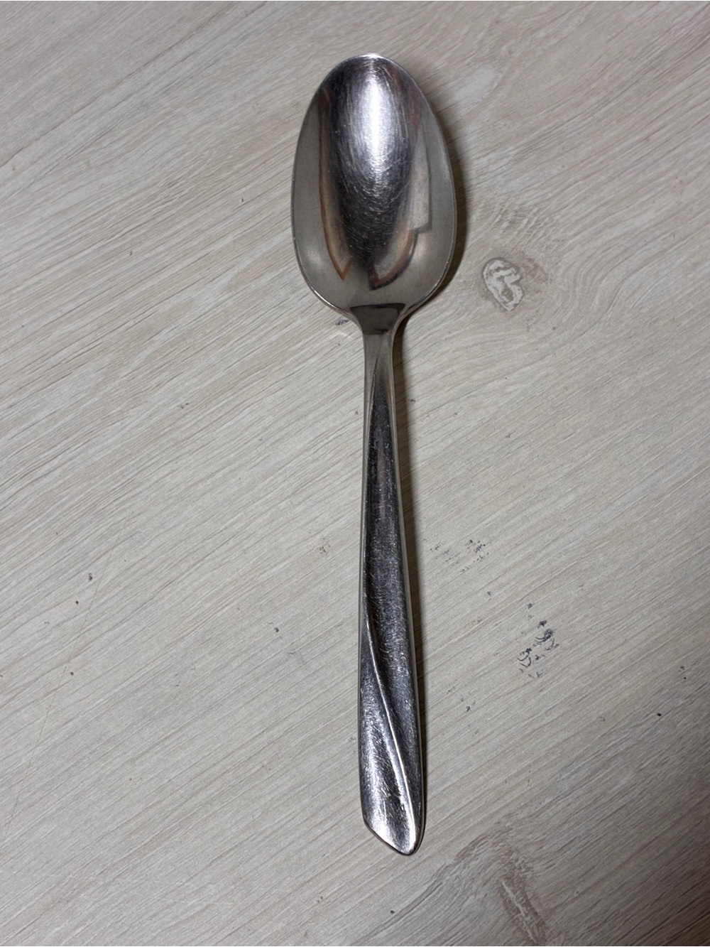 Vintage Insico Finlandia Atomic Swirl Stainless Teaspoon MCM Flatware USA